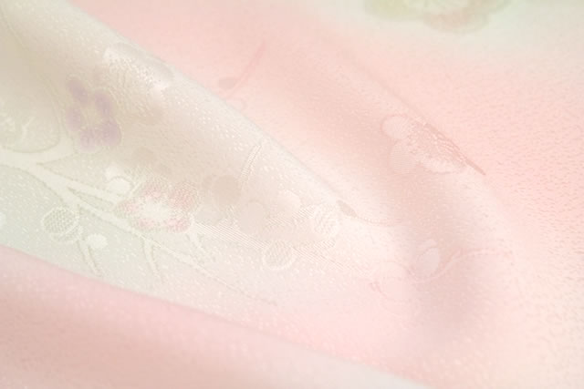 桜文様の丹後ちりめん帯揚げ