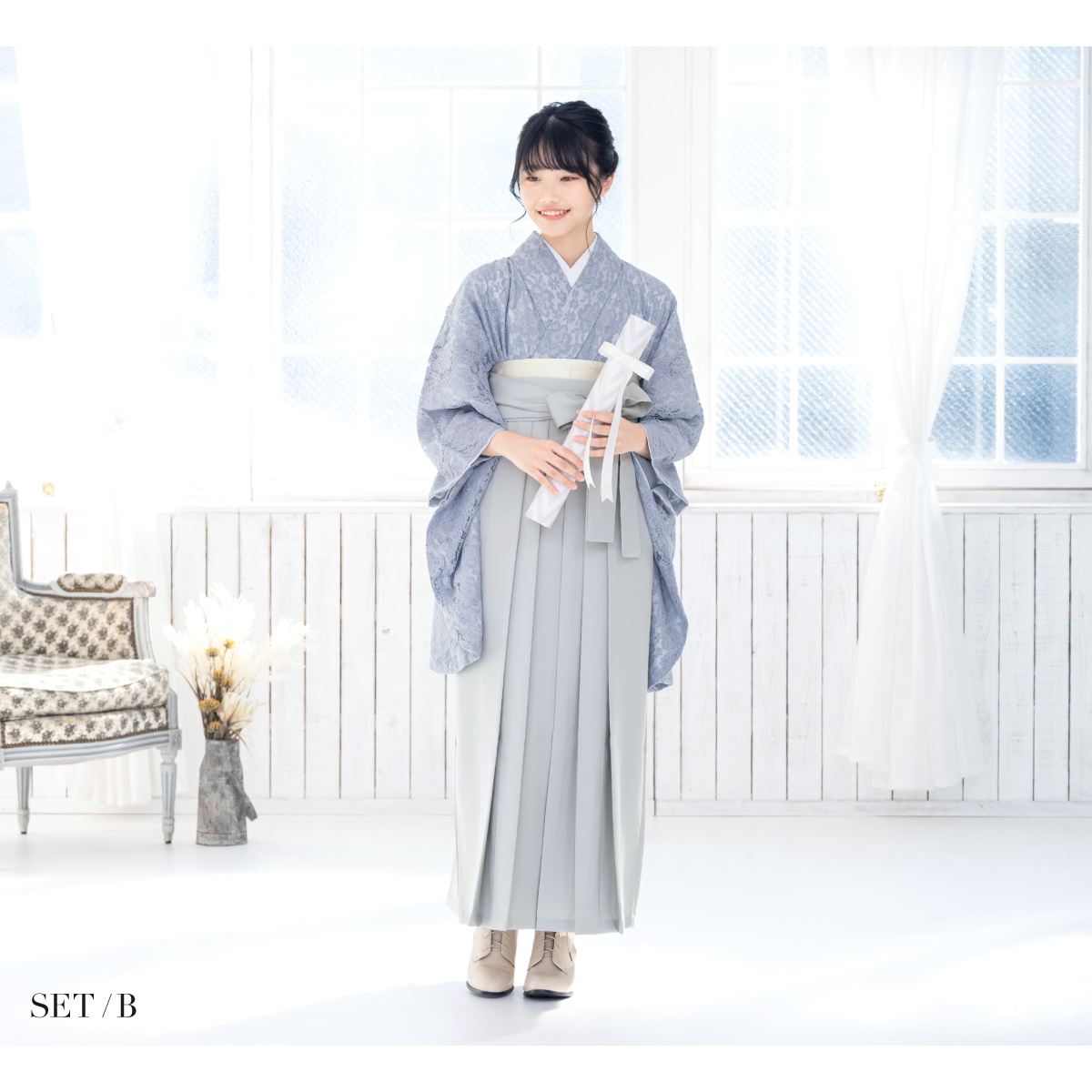 卒業袴 小学生 女の子用 小学校卒業式や十三参り❷点セット 卒業式 女の子 小学生 袴 セット 13才 12才 小学校 十三参り 二