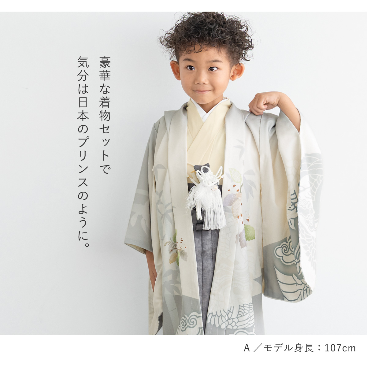 753 セット 購入 着物 袴 男児 五才向け ボーイズ| きもの館 創美苑