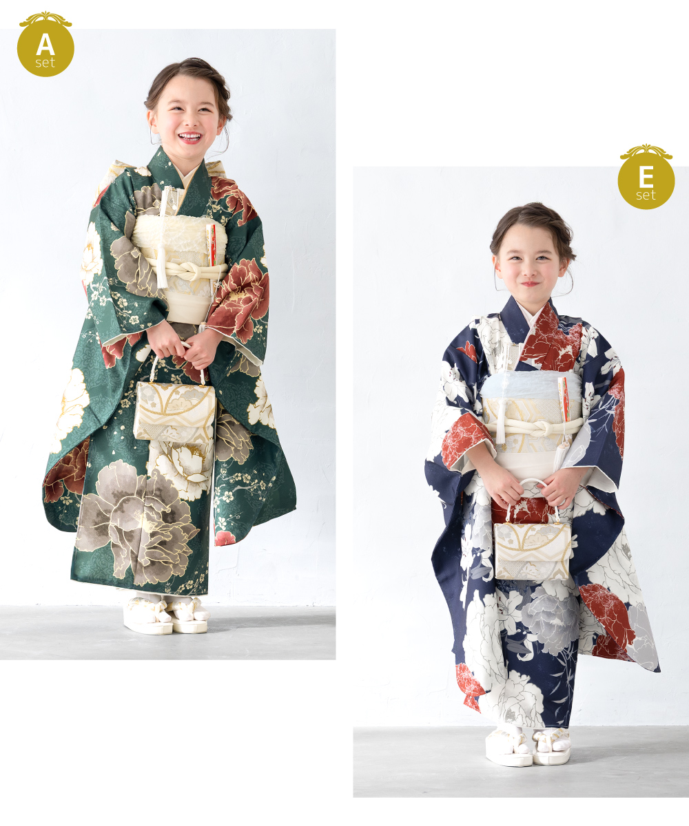 伊勢丹　七五三　着物セット 初めてでも安心☆753フルセット 着物 セット 7歳 7才 女児 子供用