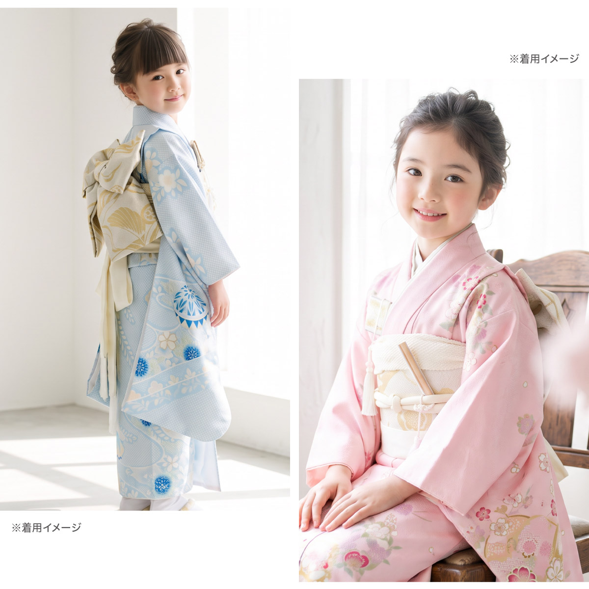 コーデを選びたい方に☆753着物単品 7歳 7才 女児 子供用 ショート丈