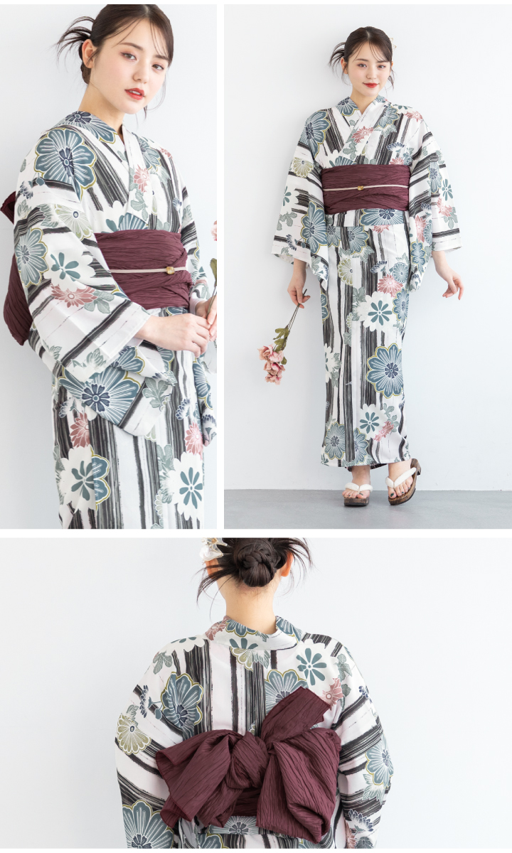 Luxjewel 浴衣 【新品未使用】 SOUBIEN（創美苑） 浴衣 レディース セット 浴衣セット 3点セット