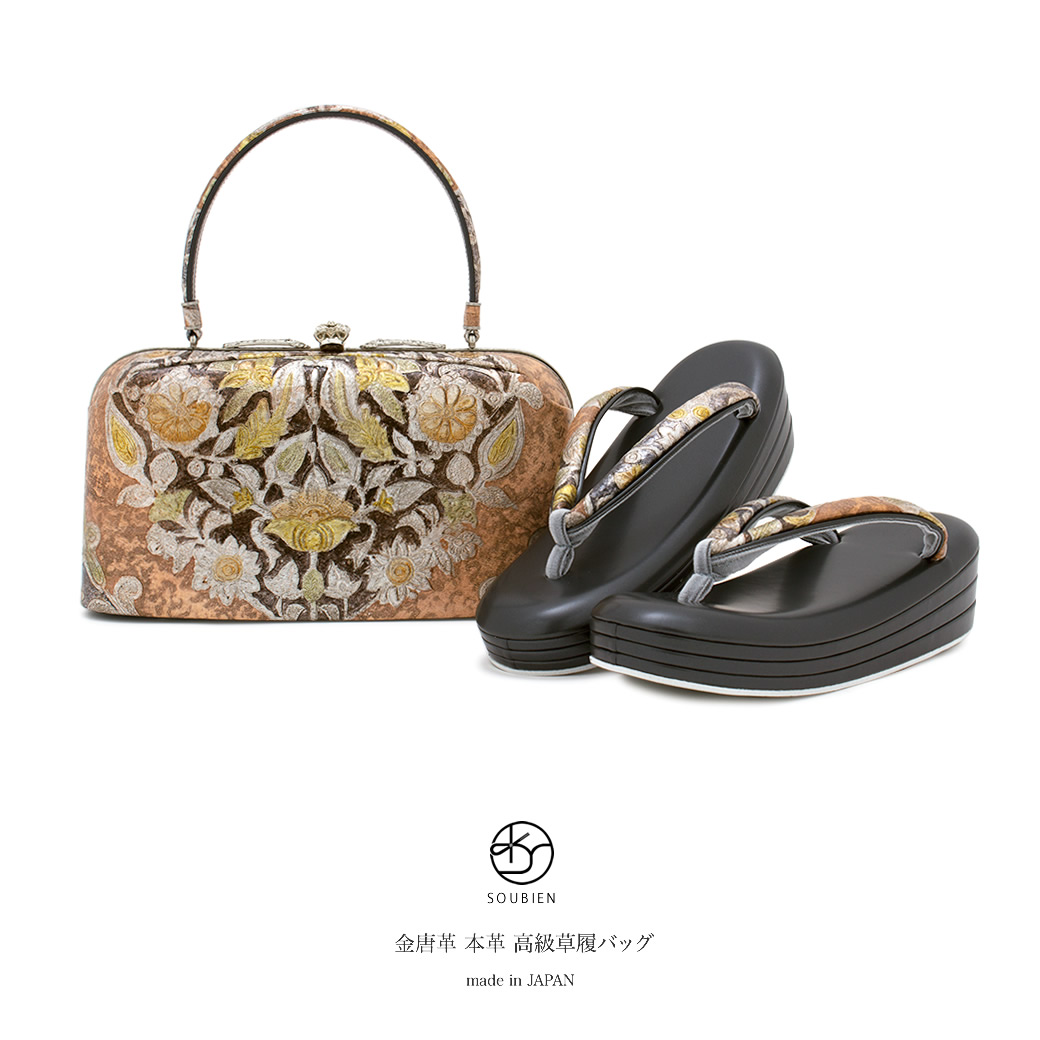 フォーマルやカジュアルな着物におすすめな草履バッグセット