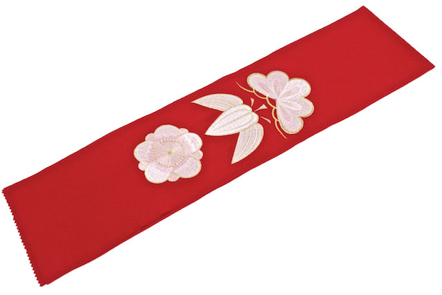 鬼縮緬の振袖、婚礼衣装向け半衿