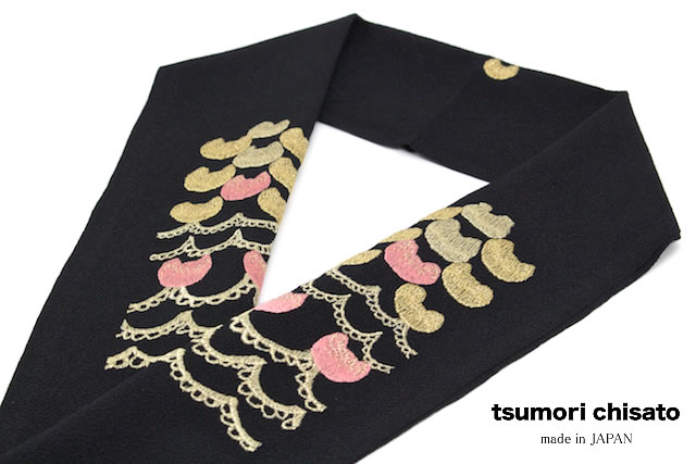 成人式や結婚式におススメな豪華な刺繍入り半衿