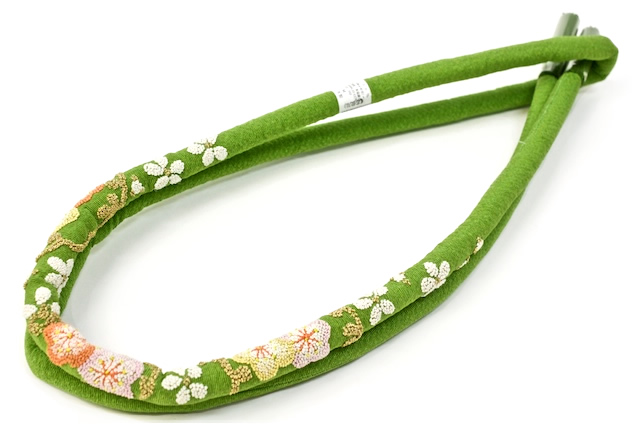相良刺繍の振袖向け帯締め