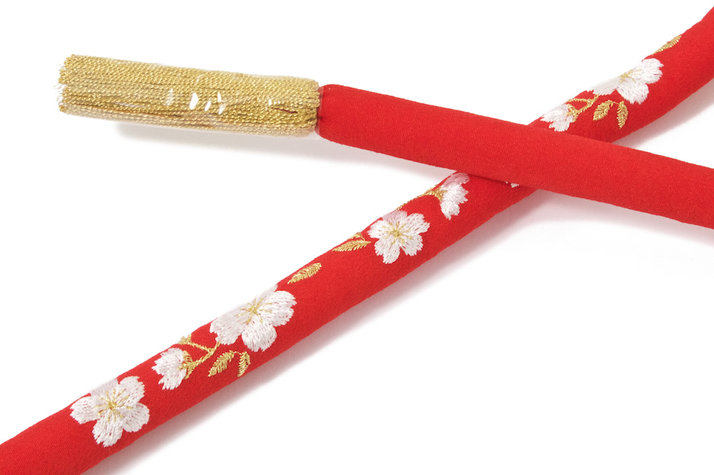 正絹日本製の丸ぐけ帯締め