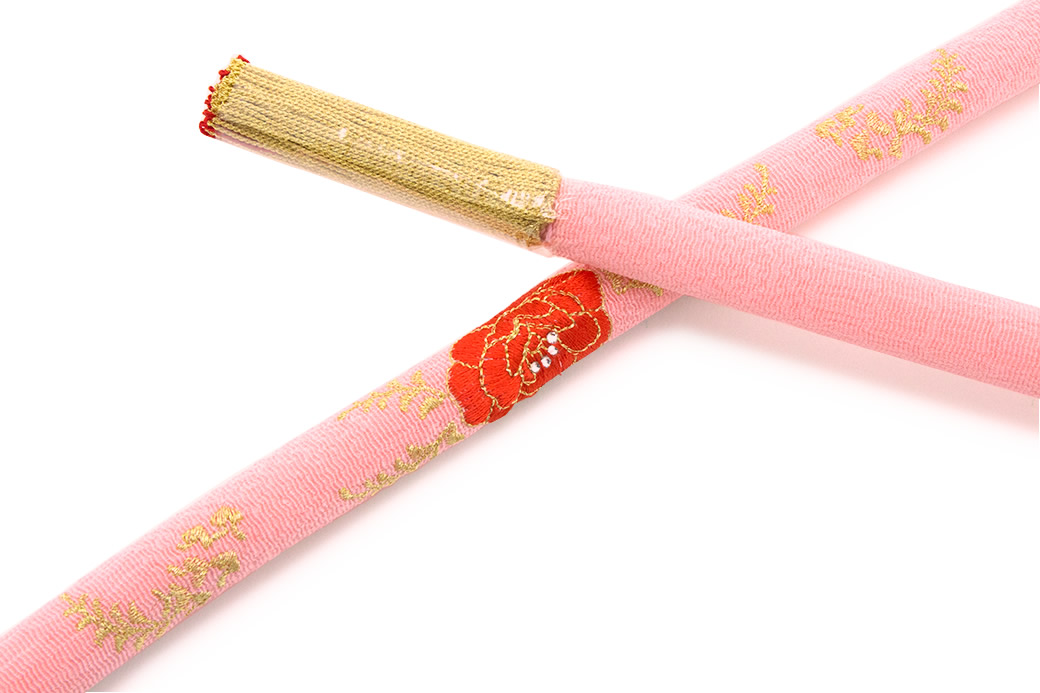 正絹日本製の丸ぐけ帯締め