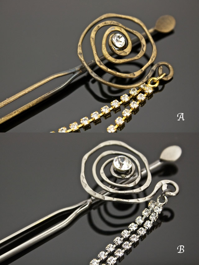 全2タイプのゴールド・シルバーかんざし