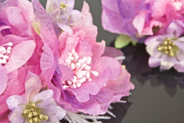 ゴージャスなお花の髪飾りセット