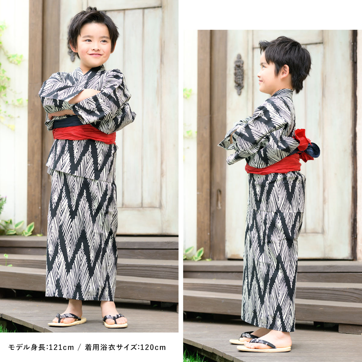 夏祭りや花火大会におすすめなキッズ浴衣2点セット