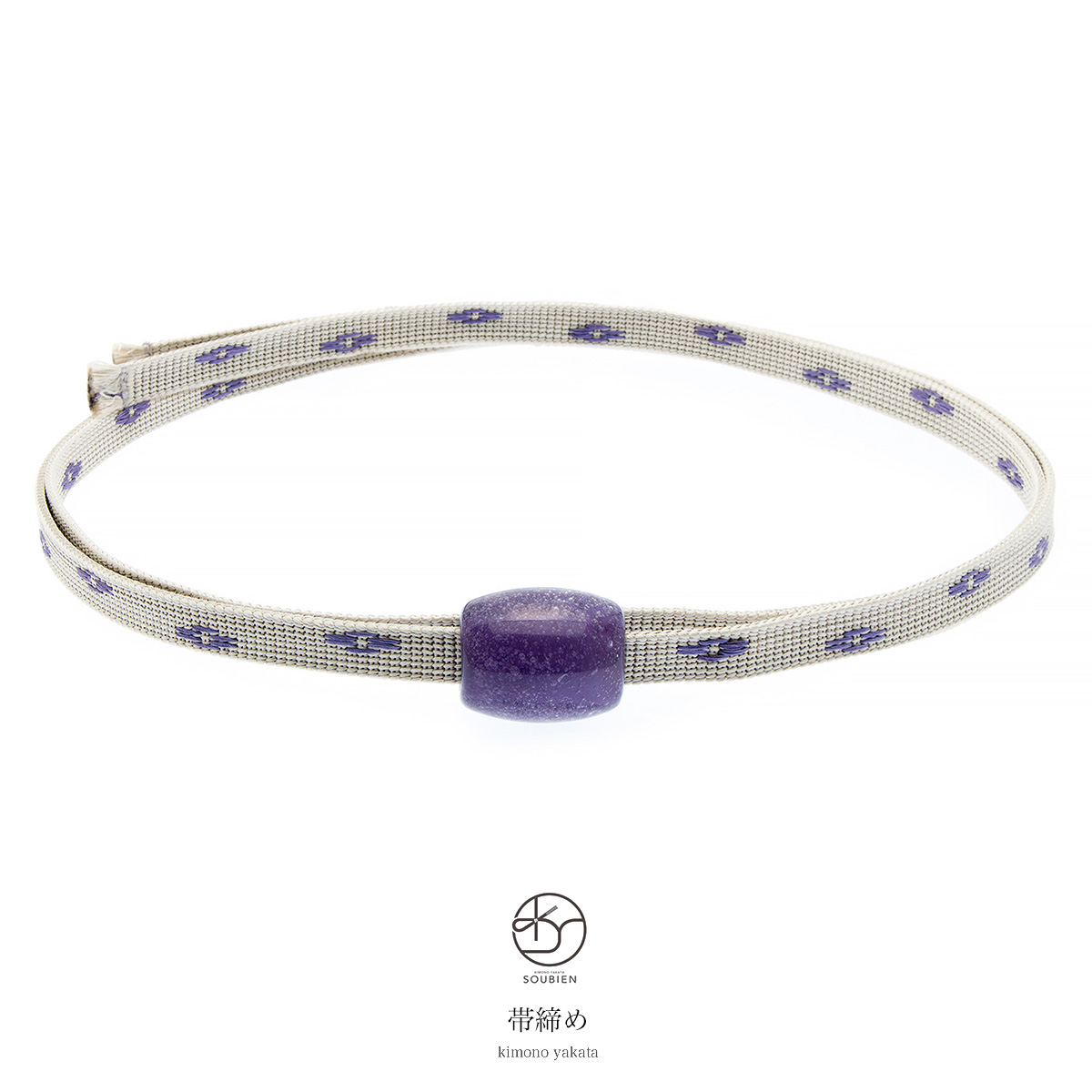 五嶋紐,三分紐,帯留め,琉球ガラス,帯締め,帯締,正絹,浴衣a