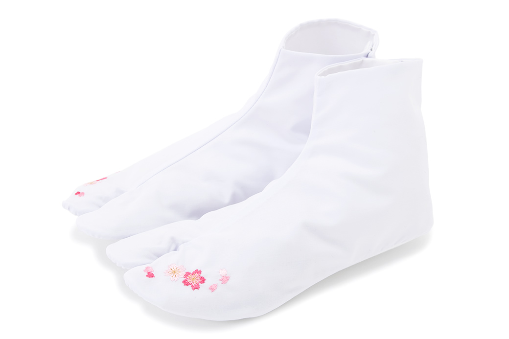 刺繍足袋,白足袋,成人式用,振袖用,結婚式用,婚礼用,袴用全体