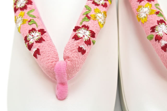 刺繍花緒の子供用草履