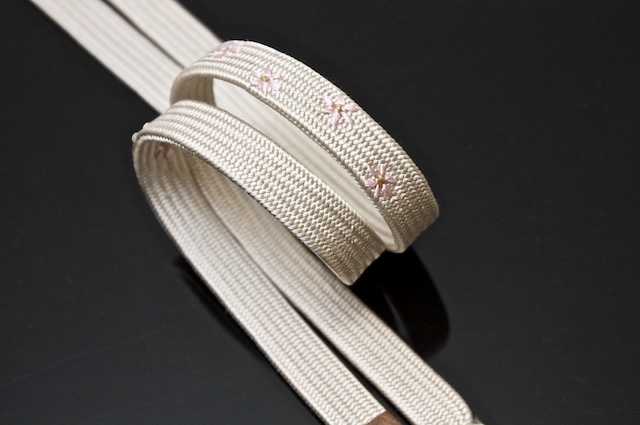 帯締め,帯じめ,帯〆,おびじめ,手組紐,小花,刺繍,小紋c